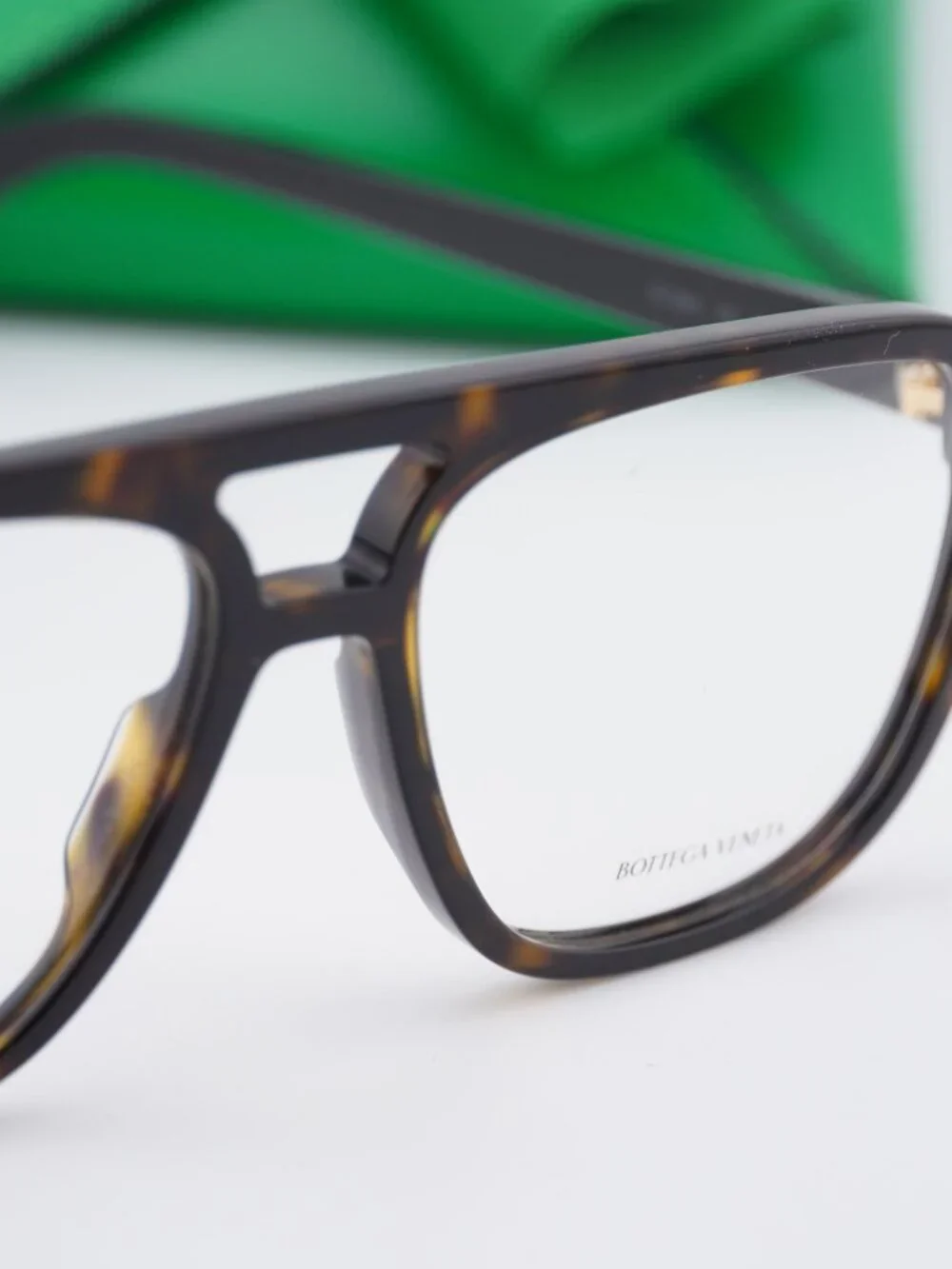 Bottega Veneta BV1294O 002 Aviator Eyeglasses – Dark Havana 56mm